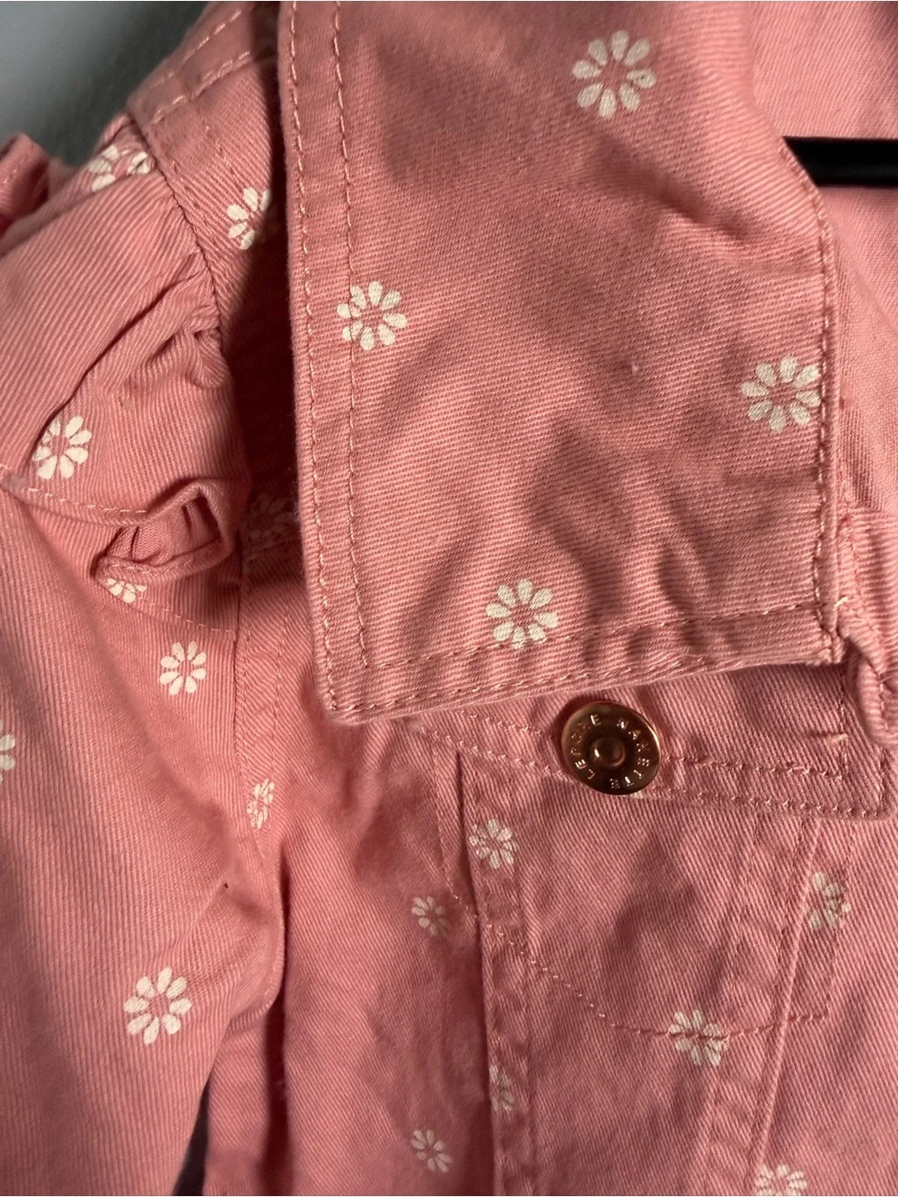 Nanette Lepore Pink Floral Jean Jacket for Kids